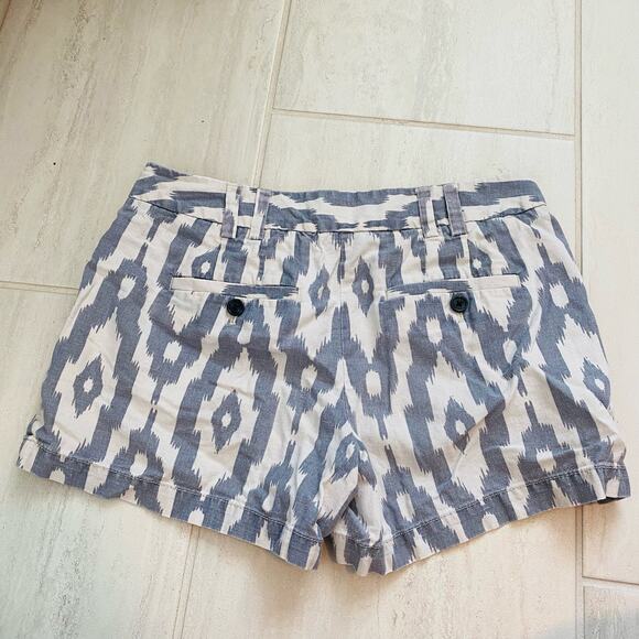 Ann Taylor Loft Riviera Shorts Ikat Print Linen 2 - Picture 2 of 6